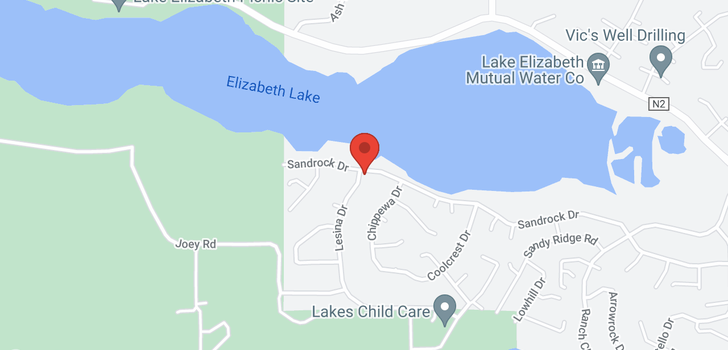 map of 15240 Sandrock Lake Elizabeth, CA 93532